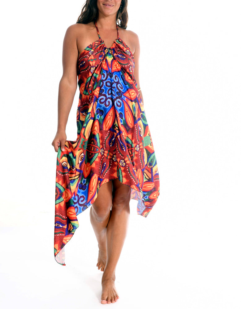 Fire Deity Scarf Dress