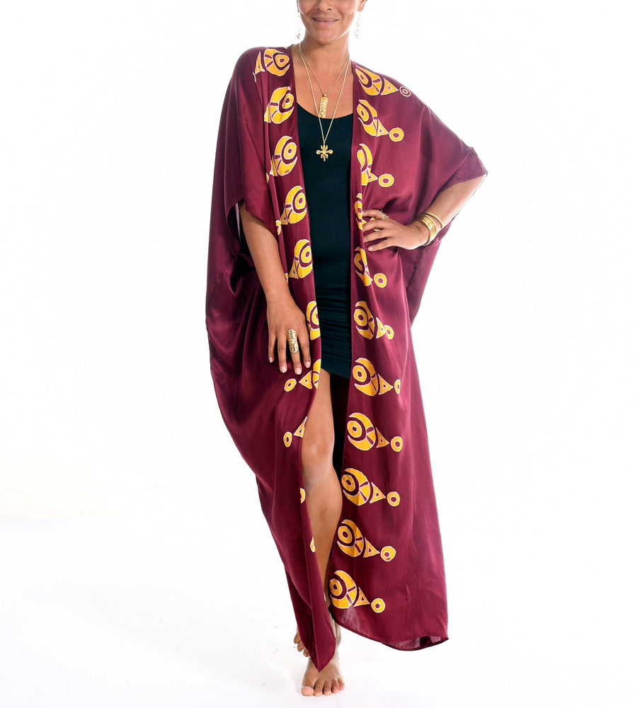 Minds Eye Floor Length  Kimono