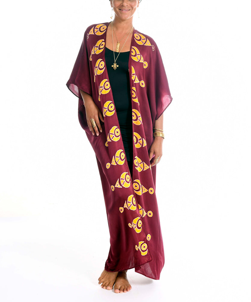 Minds Eye Floor Length  Kimono