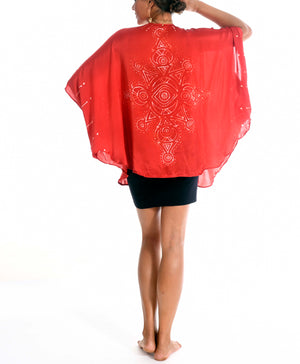 Minds Eye Kimono Red