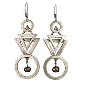 Deco Earrings Silver