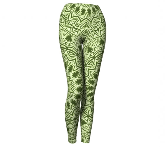 Green Mandala Yoga Pant