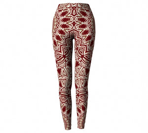 Burgundy Mandala Yoga Pant