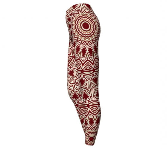 Burgundy Mandala Yoga Pant