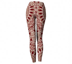 Burgundy Mandala Yoga Pant