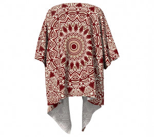 Burgundy Mandala Kimono